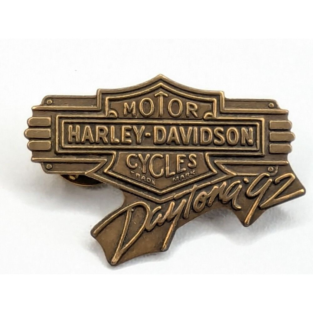 Vintage Harley Davidson Daytona Bike Week 1992 Pin Great Condition Collectible